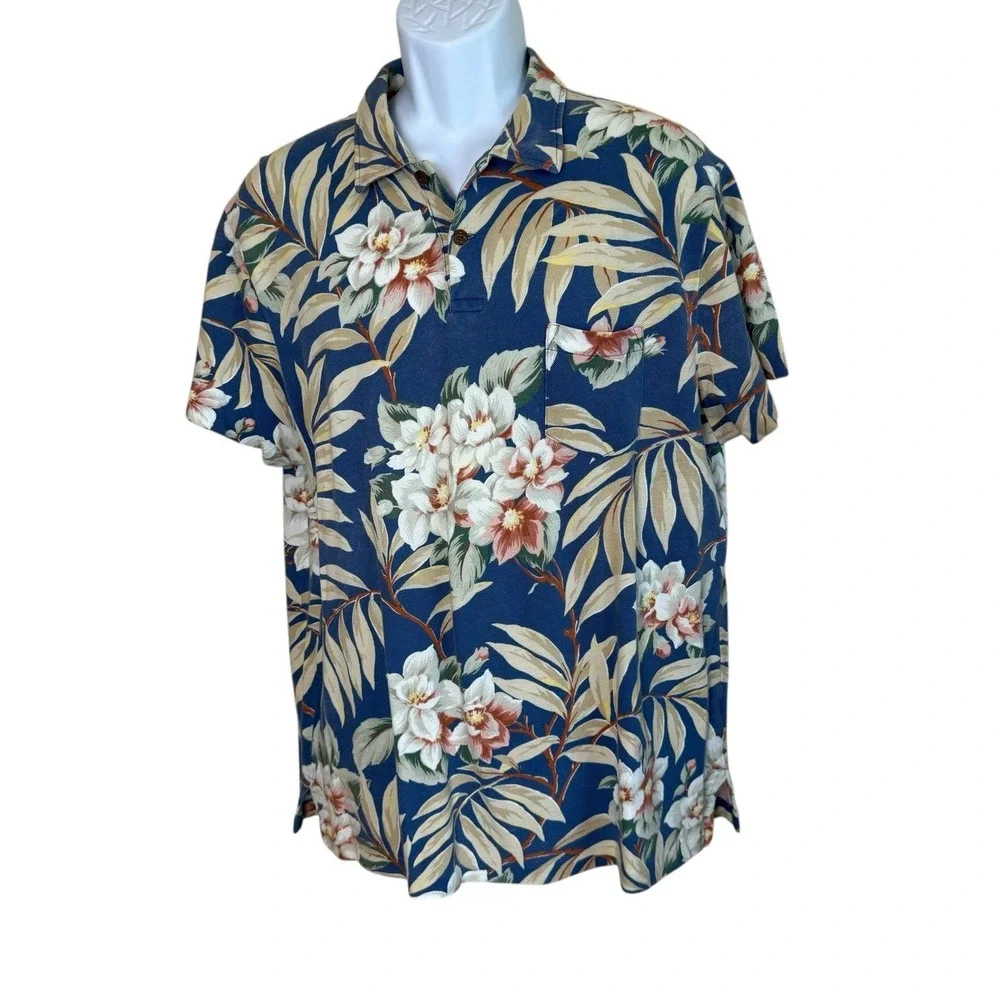 Polo Ralph Lauren 2011 Floral Polo Shirt XL Hawaiian Tropical Cruise Vacation